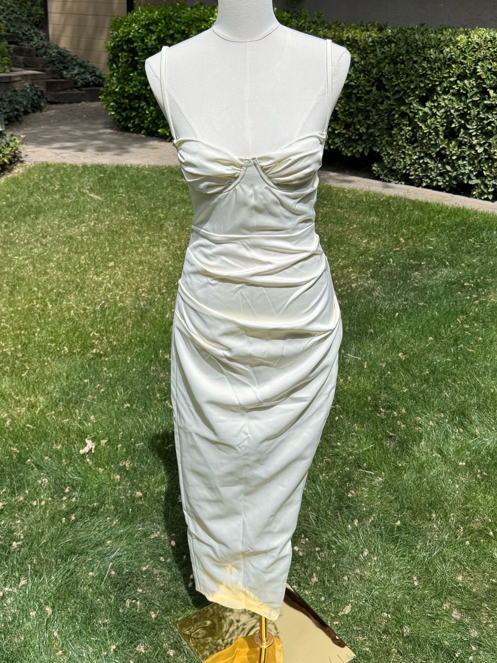 House of CB Flora Ruched Midi Dress